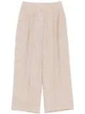Peserico mélange-effect linen trousers - Neutrals