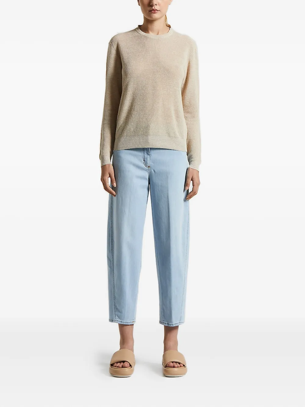 Peserico ribbed open-back sweater | Knitted Sweaters | Image 2