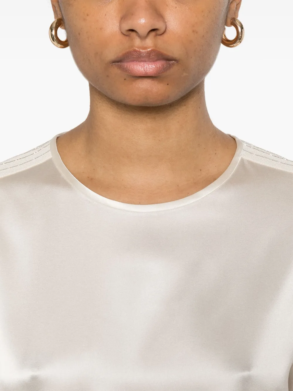 bead-embellished blouse