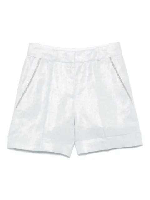 Peserico shorts con efecto metalizado