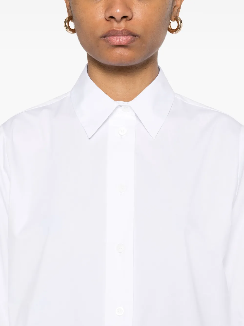 Peserico Popeline blouse Wit