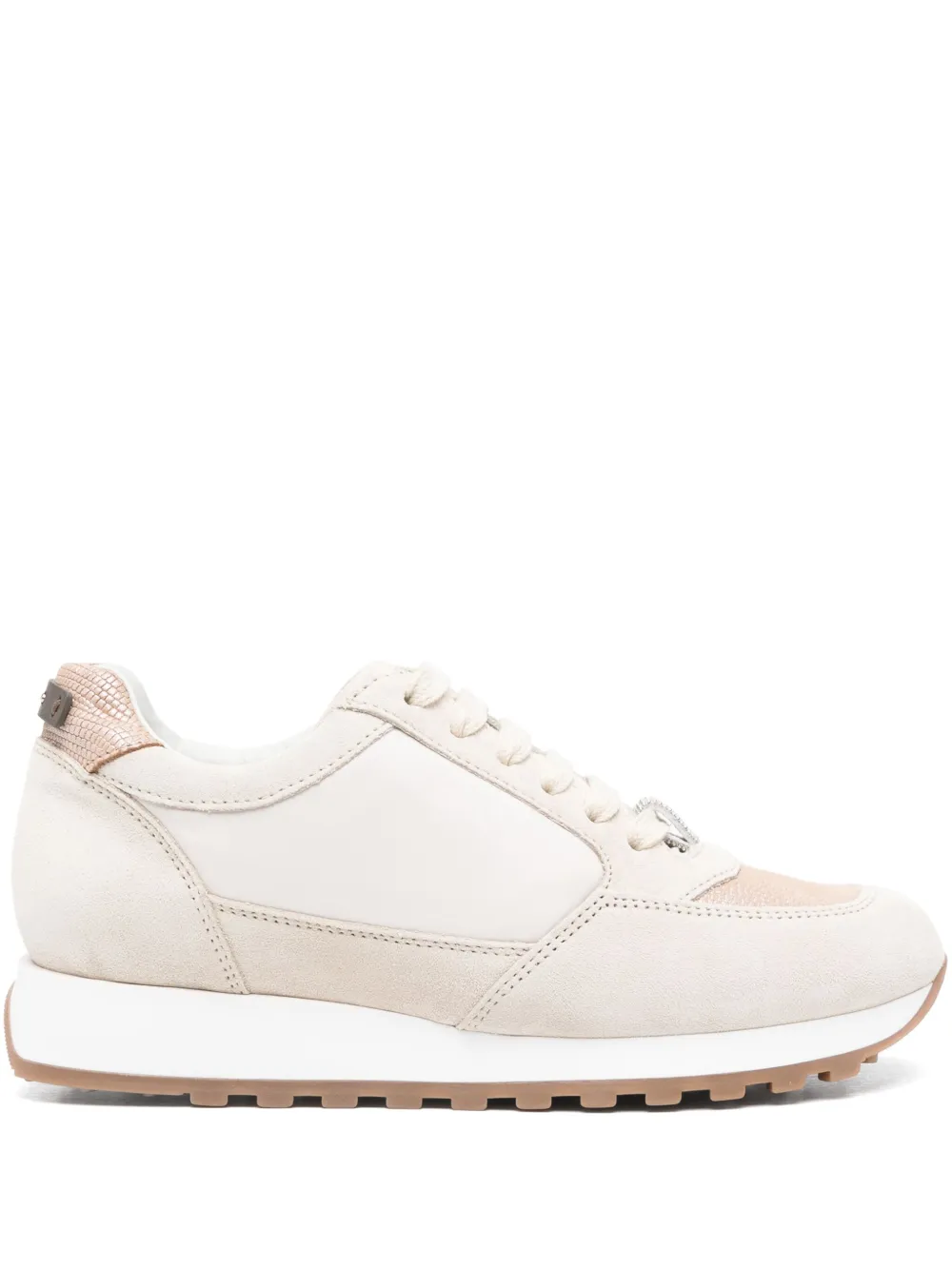 Peserico panelled sneakers Neutrals