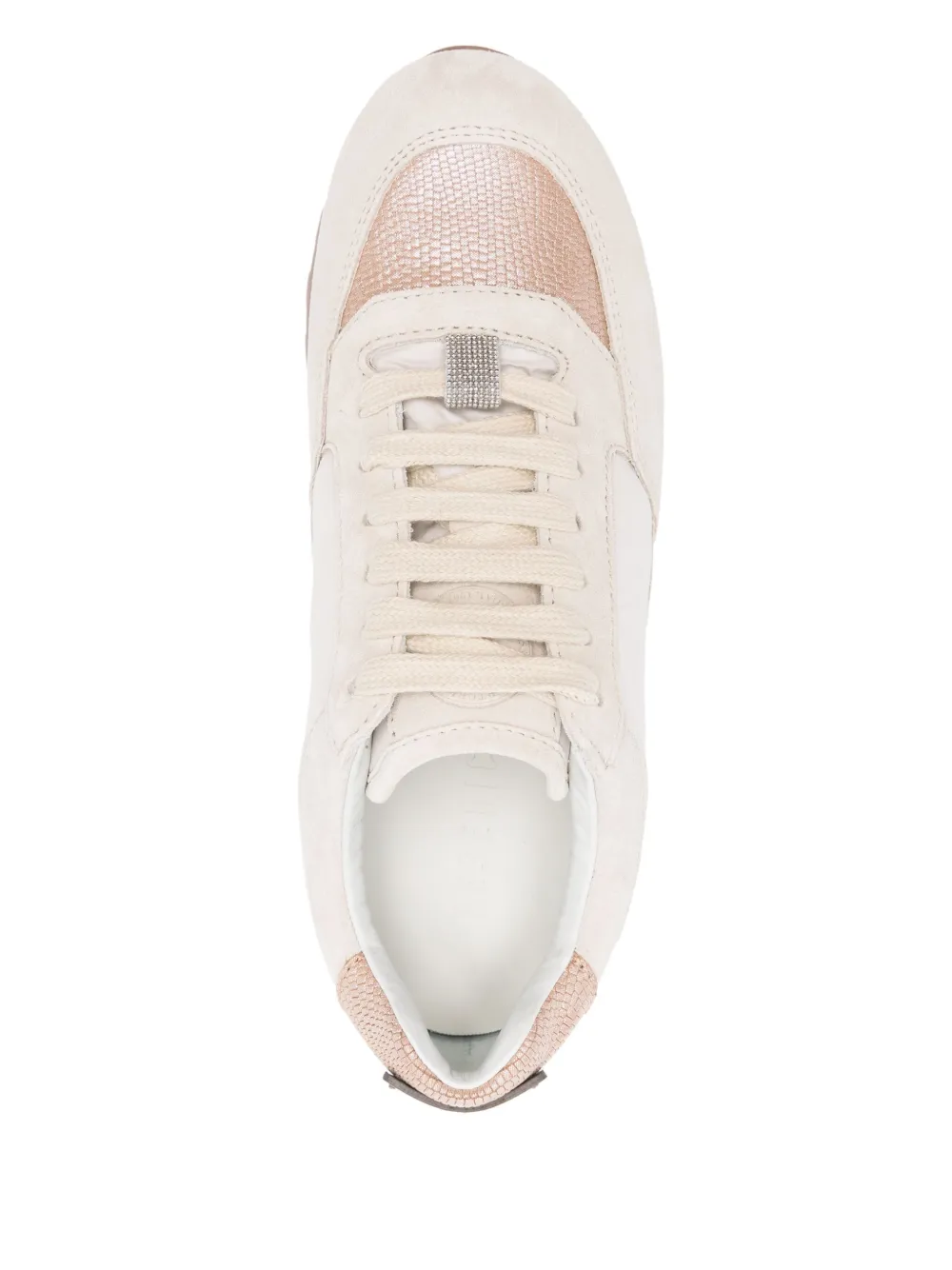 Peserico panelled sneakers Neutrals