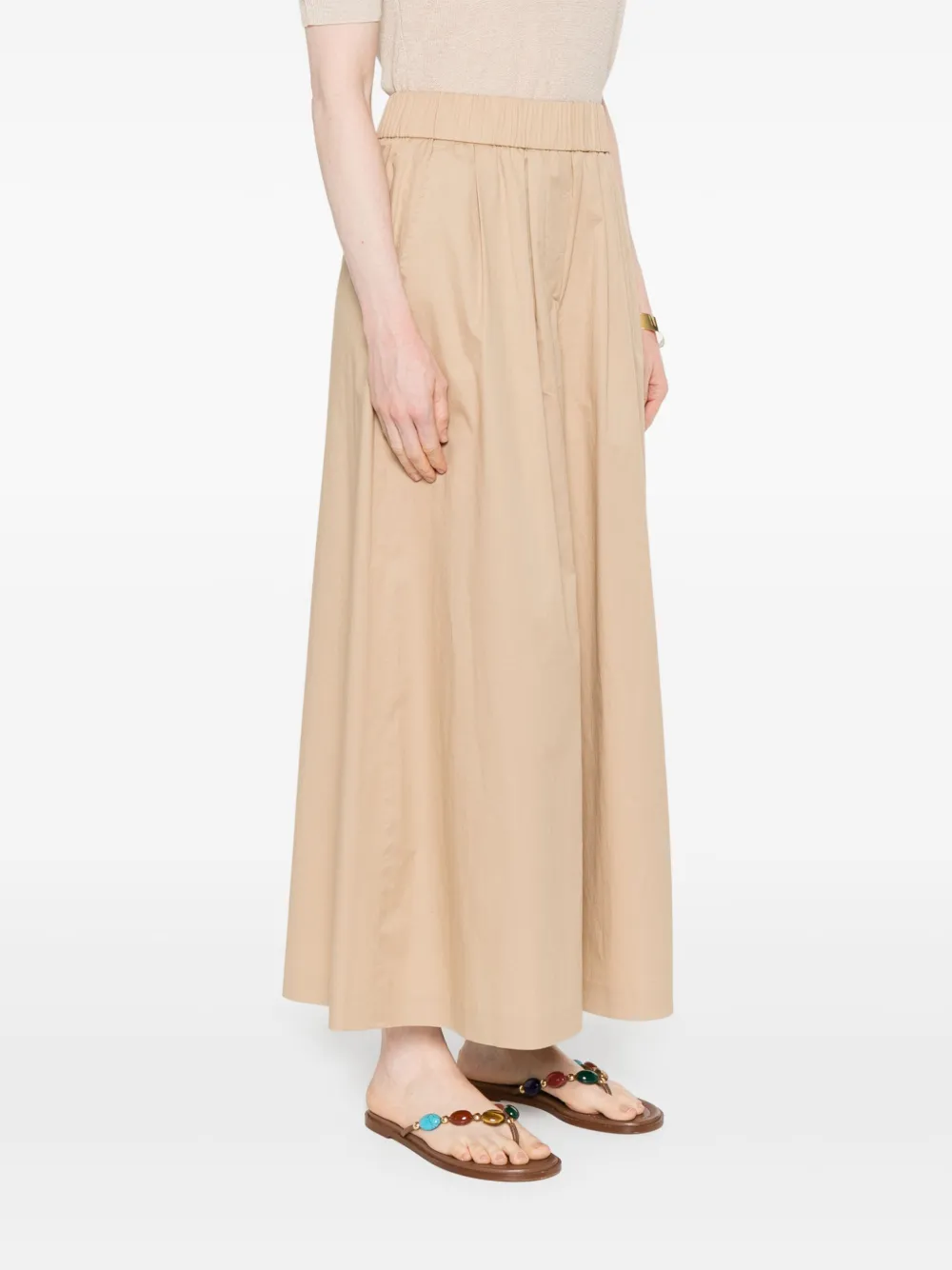 Peserico Broek met wijde pijpen Beige