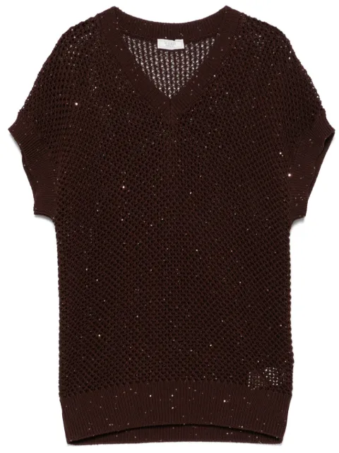 Peserico sequinned vest