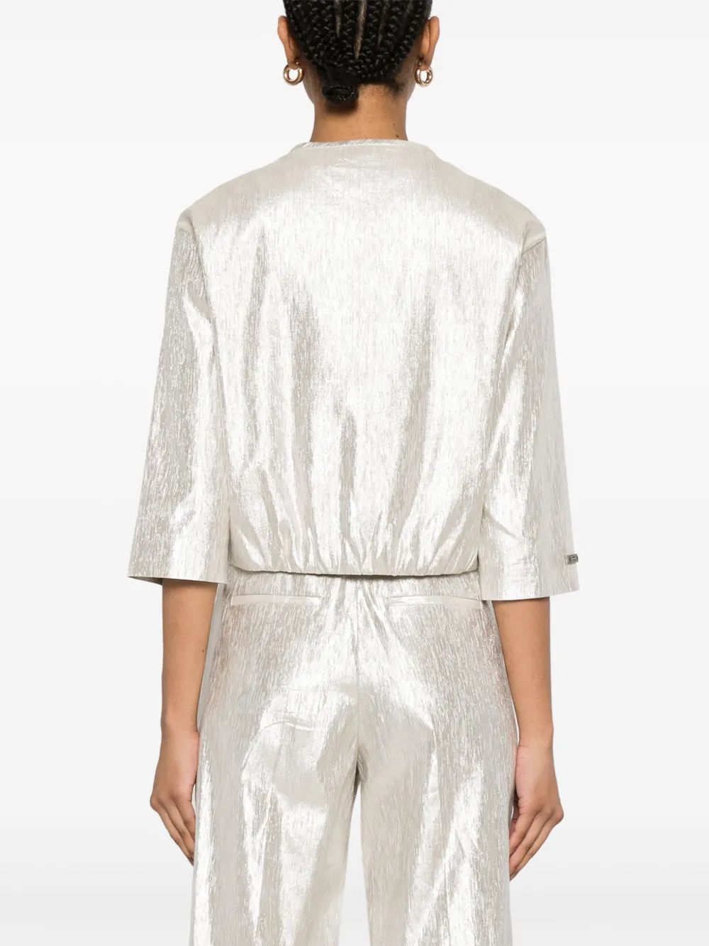 PESERICO METALLIC-EFFECT JACKET