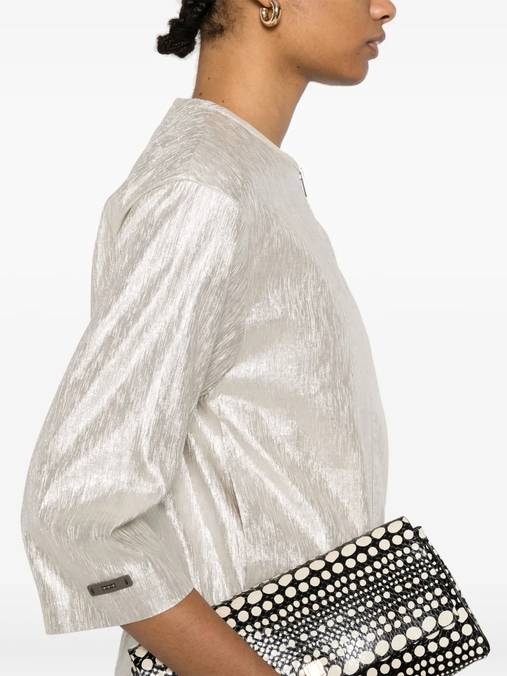 PESERICO METALLIC-EFFECT JACKET