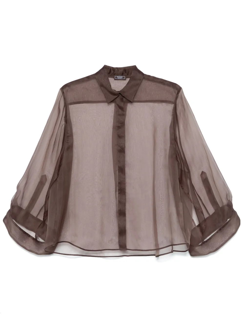 Peserico camisa traslúcida | marrón | Image 1
