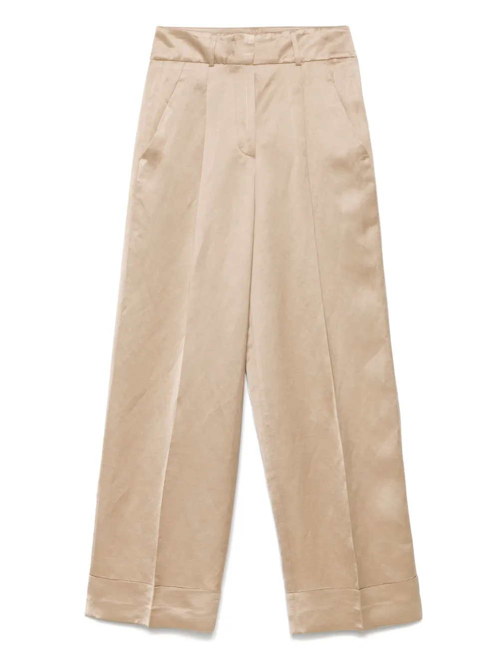 Peserico satin trousers | Neutrals | Image 1