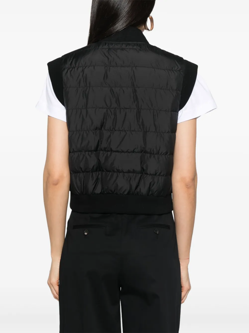 Shop Peserico Sleeveless Down Gilet In Black