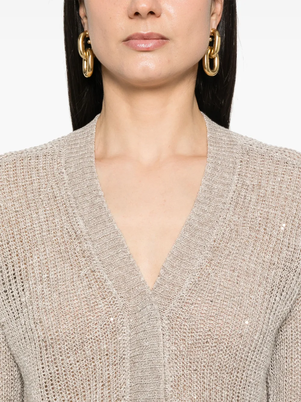 Peserico Cardigan con paillettes | Image 5