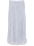 Peserico plissé midi skirt - Blue