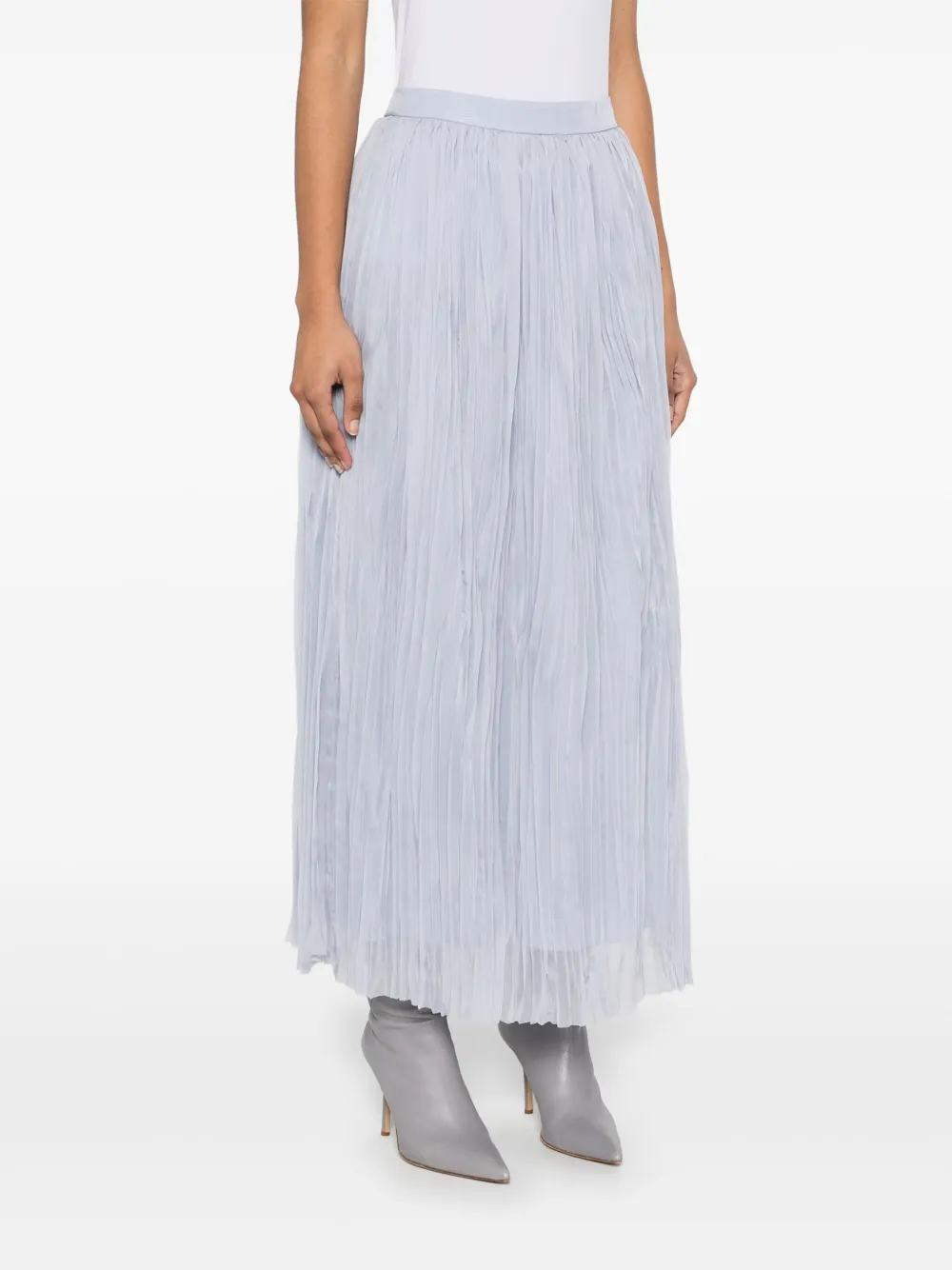 Peserico Plissé midi-rok Blauw