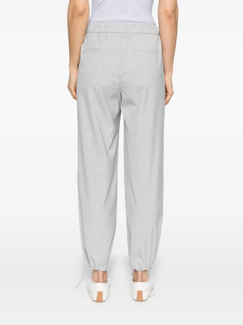Peserico Straight plooibroek Grijs