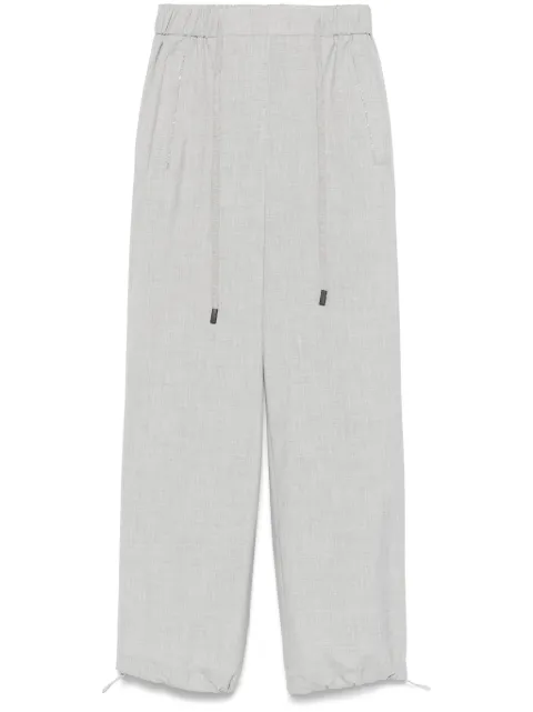 Peserico pressed-crease straight-leg trousers