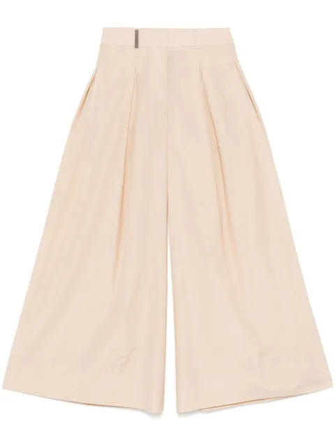 Peserico pantalones palazzo con pliegues