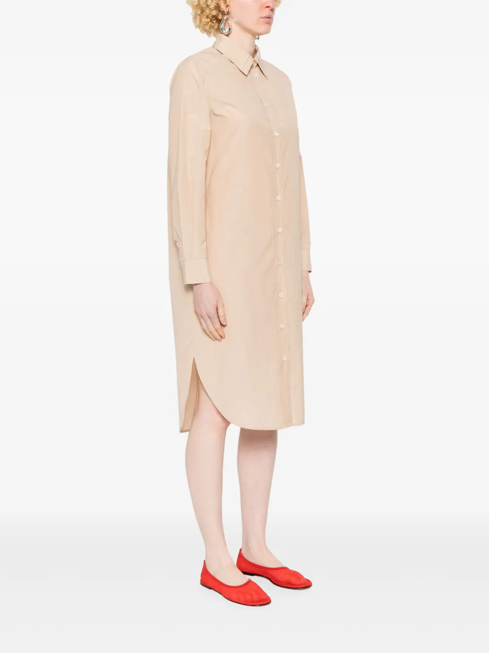 Peserico Midi-blousejurk Beige