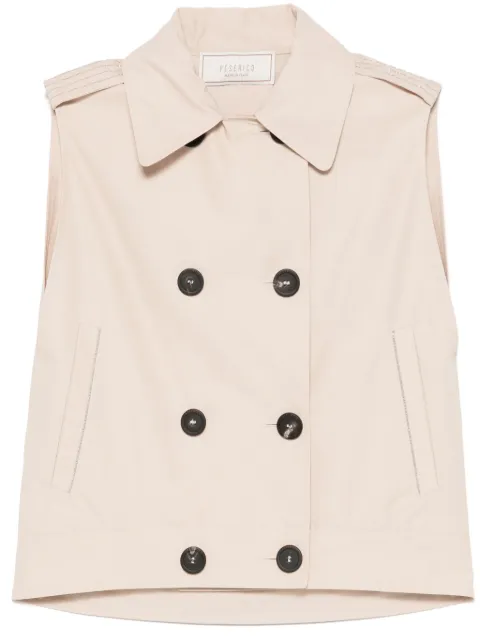 Peserico bead-detail gilet