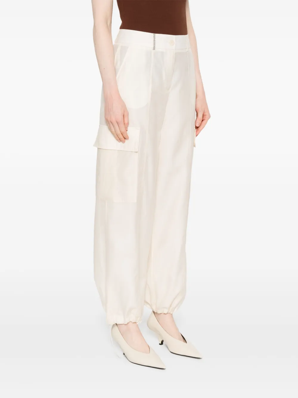 Peserico Cargo broek Beige