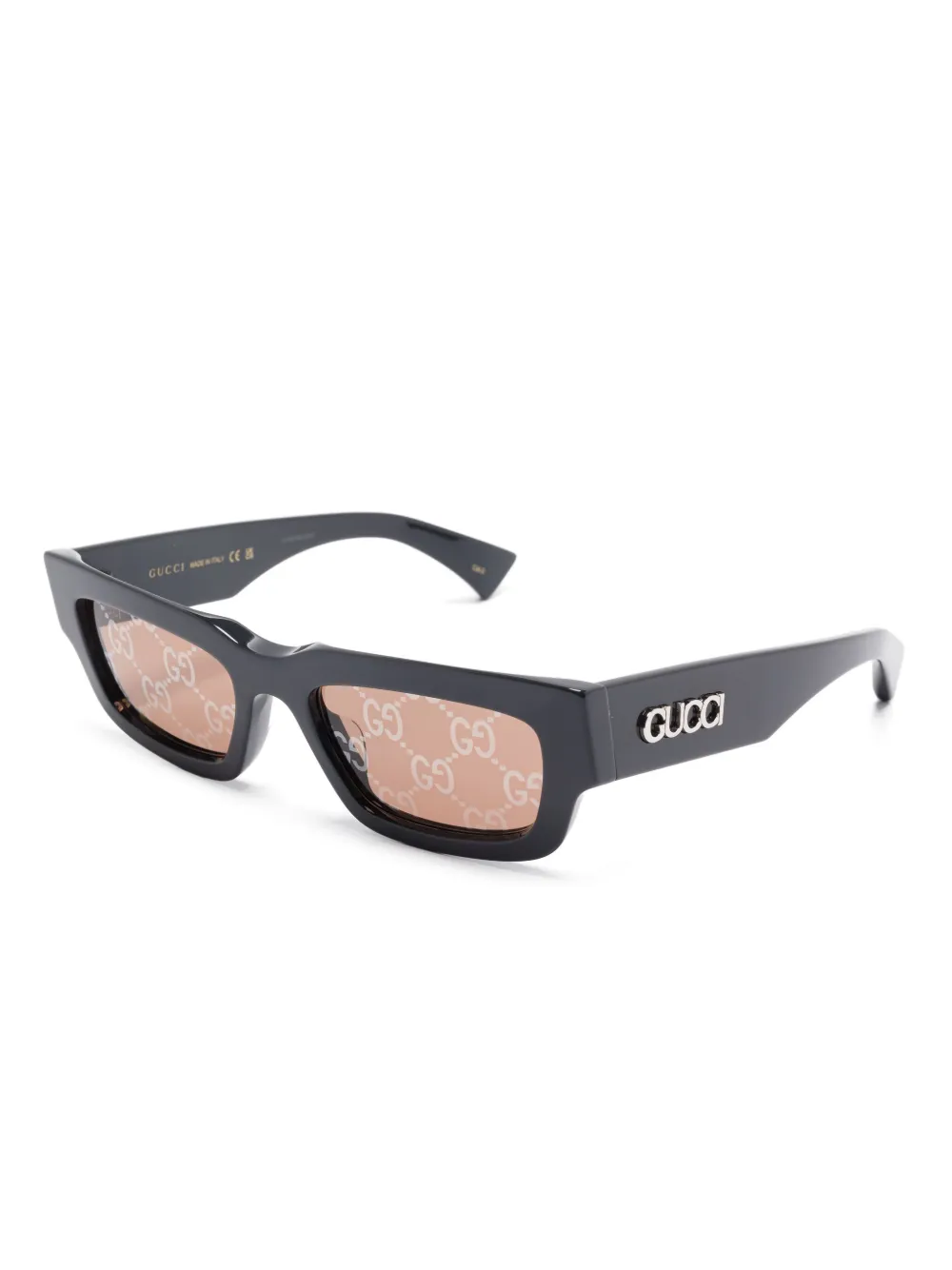 Gucci Eyewear Zonnebril met GG-montuur - Grijs