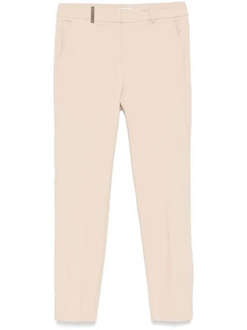 Peserico pantalones tapered con pinzas