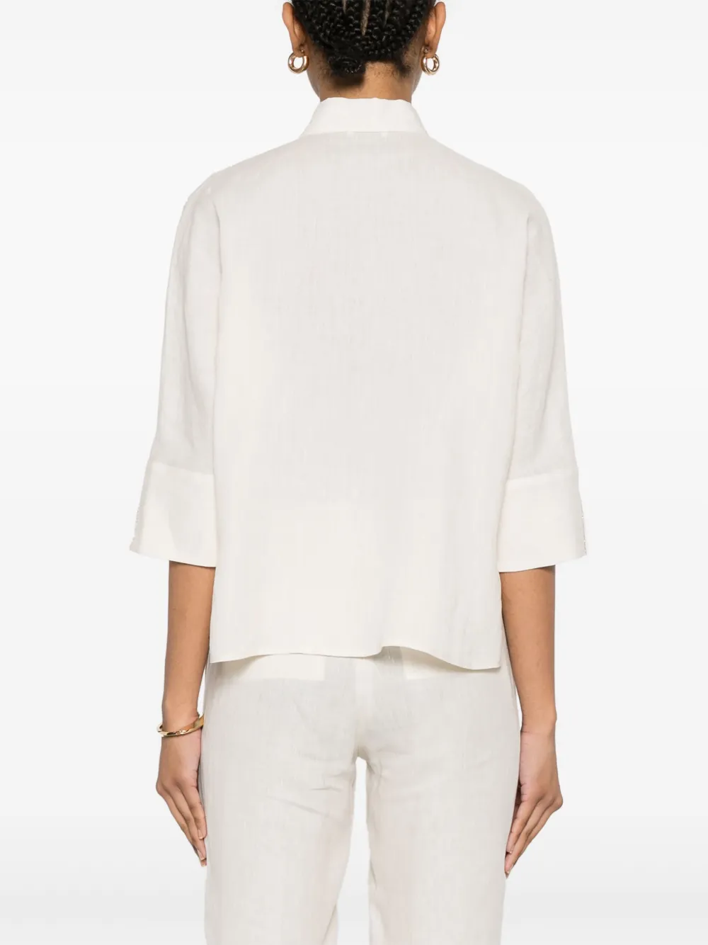 Peserico Linnen blouse Beige