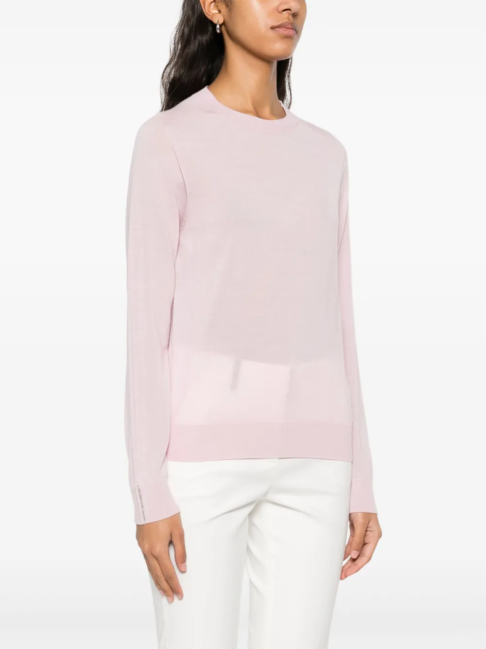 Peserico Merino-wool Top In Pink