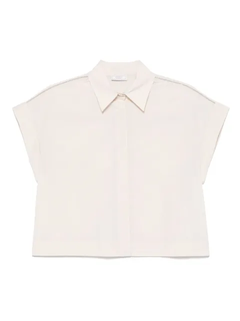 Peserico camisa con detalles de mostacilla