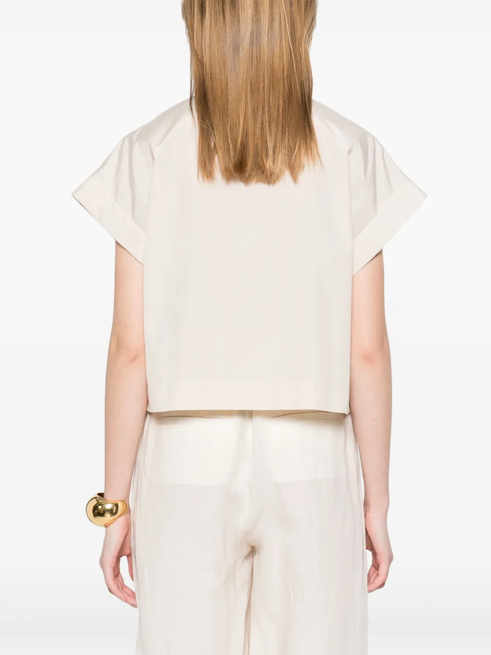 Peserico Shirt verfraaid met kralen Beige