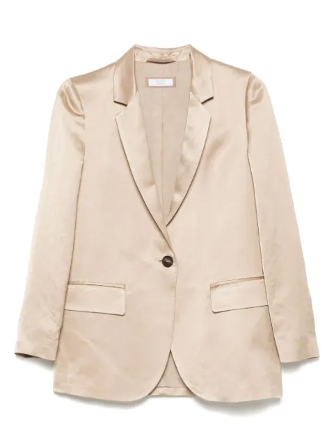 Peserico single-breasted satin blazer