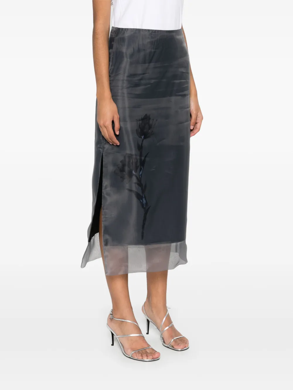 Peserico Organza midi-rok Blauw
