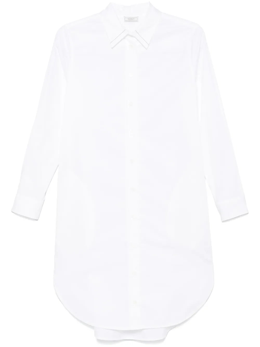 Shop Peserico Shirt Midi Dress In White