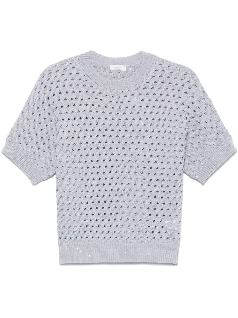 Peserico sequin-embellished top