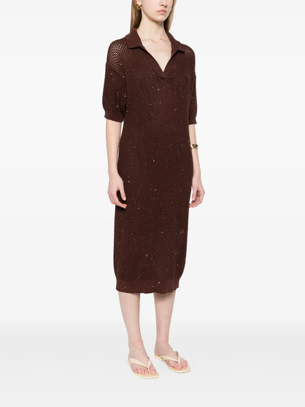 PESERICO KNITTED MIDI DRESS