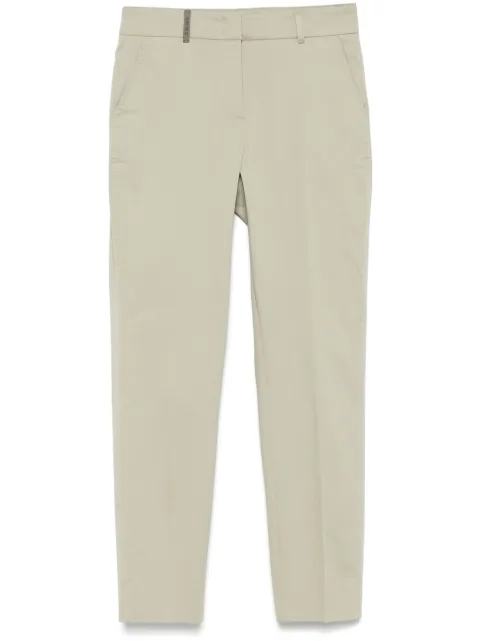 Peserico pressed-crease tapered-leg trousers
