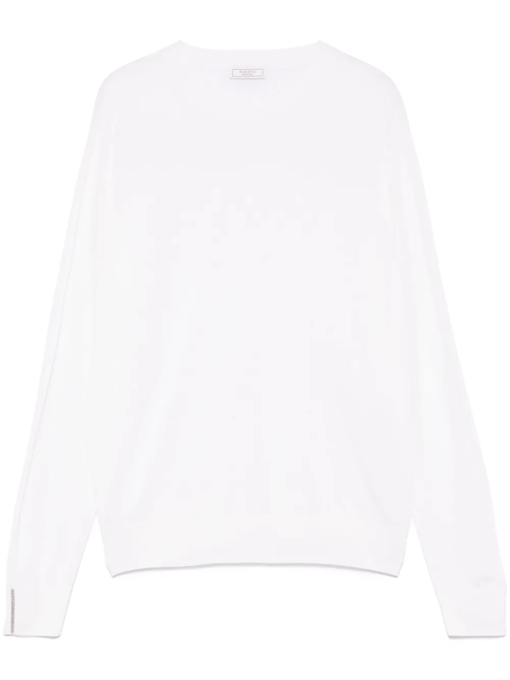 Shop Peserico Fine-knit Top In White