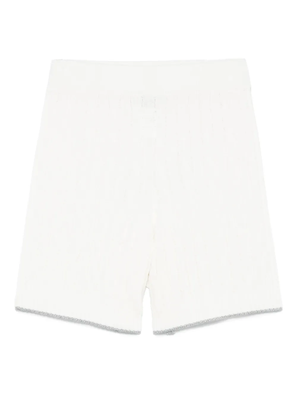 cable-knit shorts