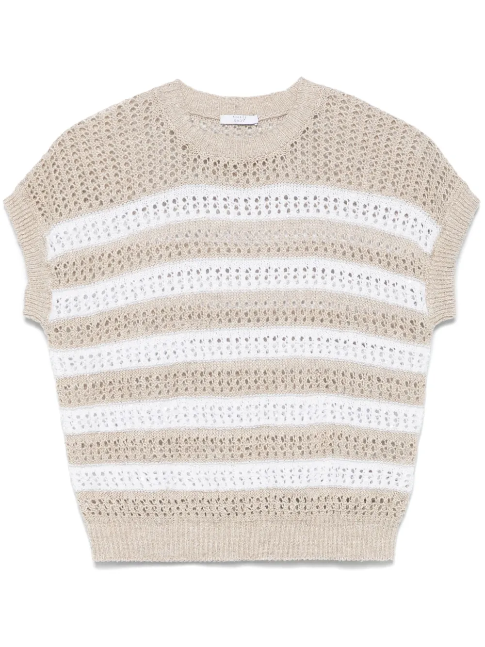 Peserico open-knit top | Neutrals | Image 1