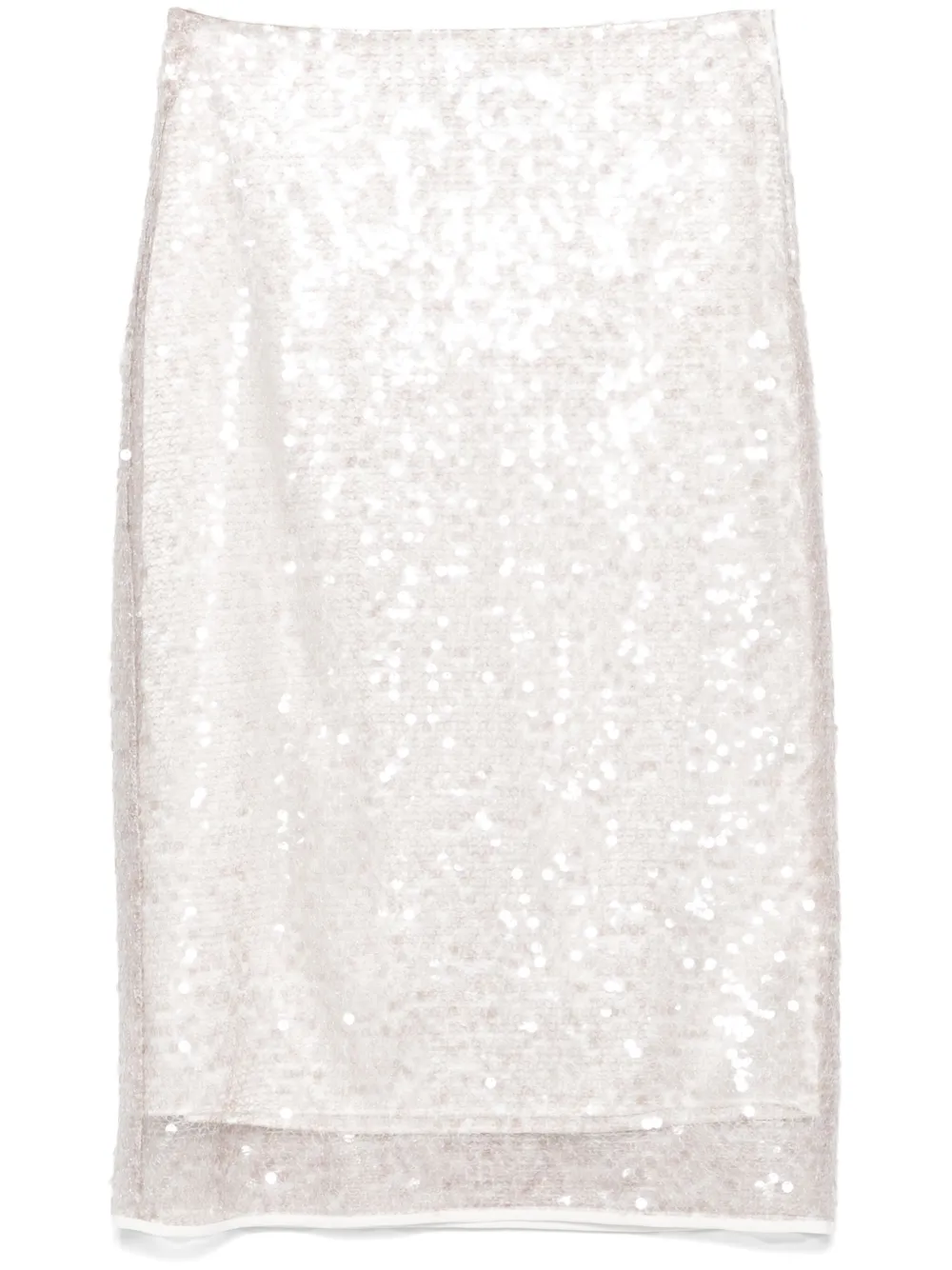 Peserico jupe mi-longue à sequins | tons neutres | Image 1
