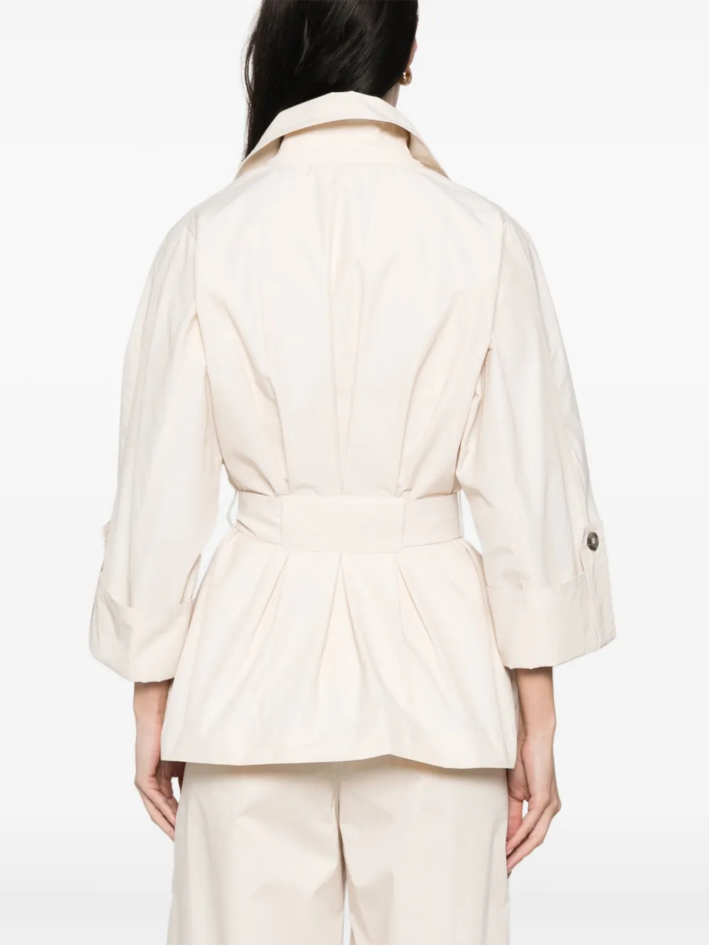 Peserico Jas met riem Beige