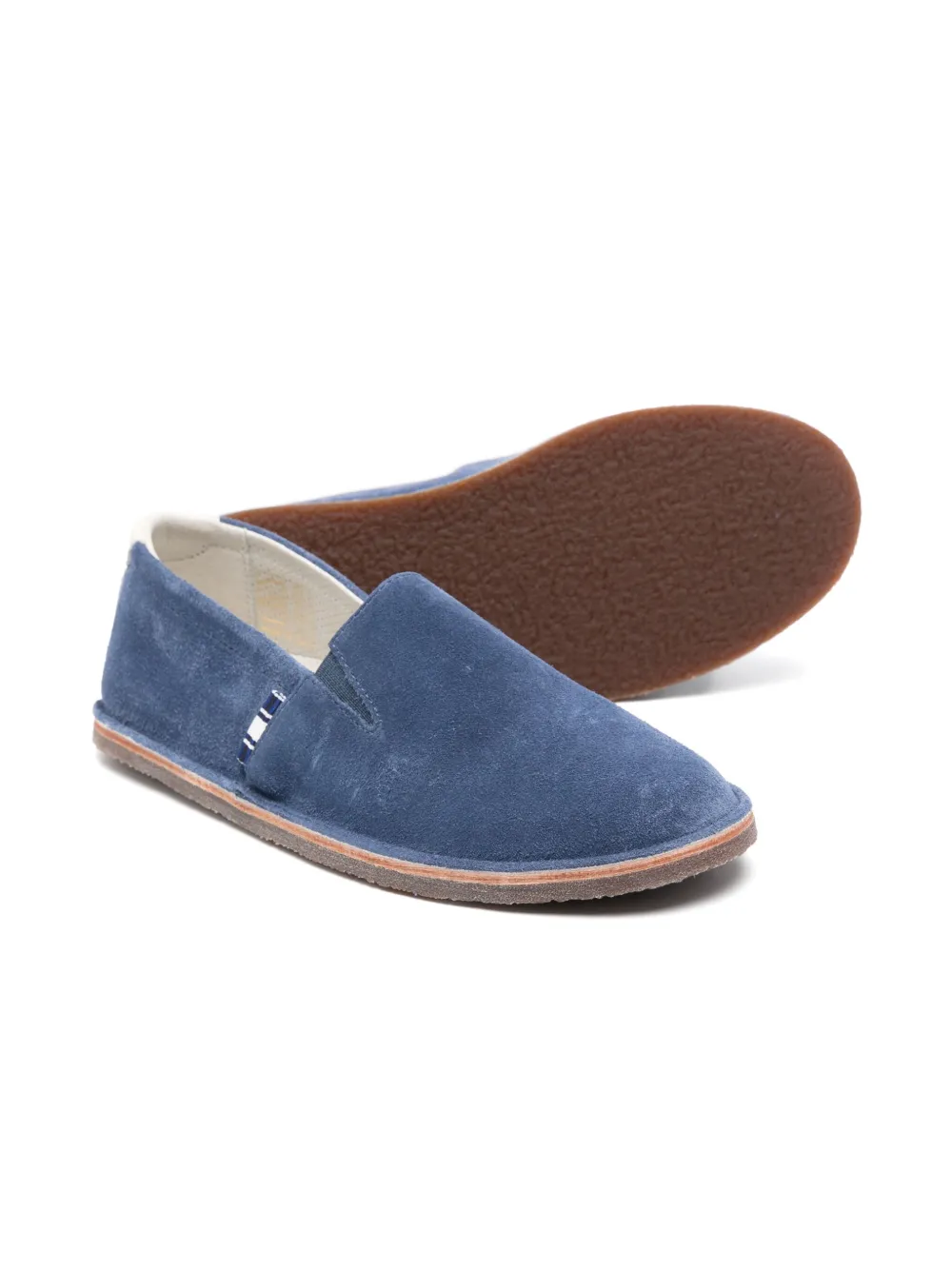 Brunello Cucinelli Kids Suède loafers Blauw