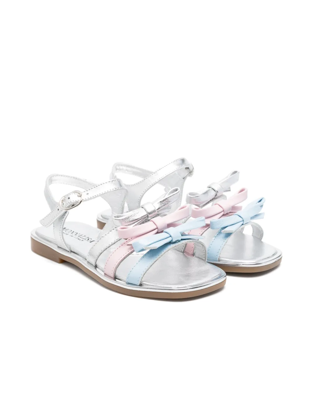 Monnalisa Sandalen met strikdetail Zilver