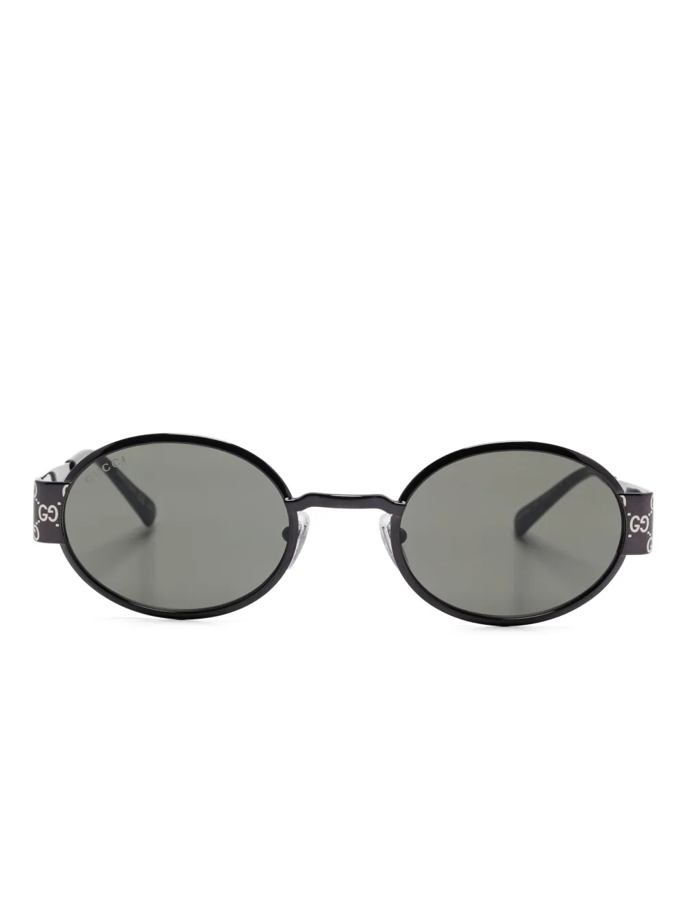 Gucci Eyewear Zonnebril met rond montuur Zwart