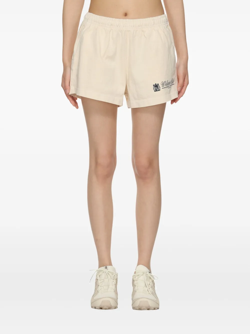 Sporty & Rich Shorts met print Beige