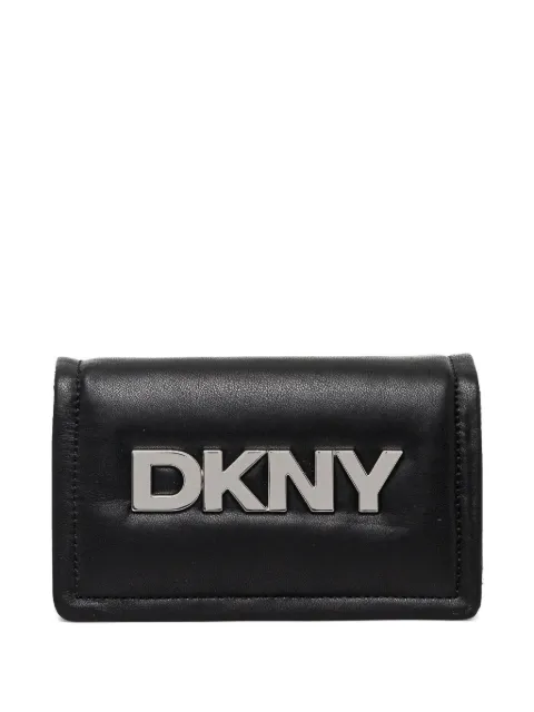 DKNY bolsa crossbody con placa del logo