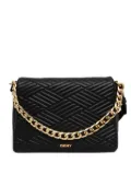 DKNY logo-plaque cross body bag - Black