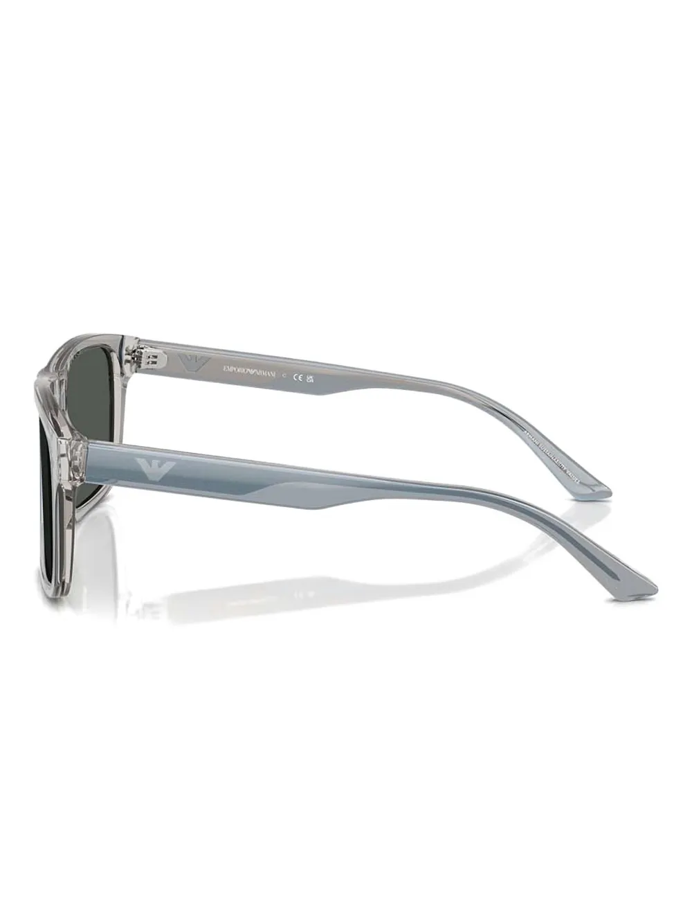 Emporio Armani Zonnebril met vierkant montuur Blauw