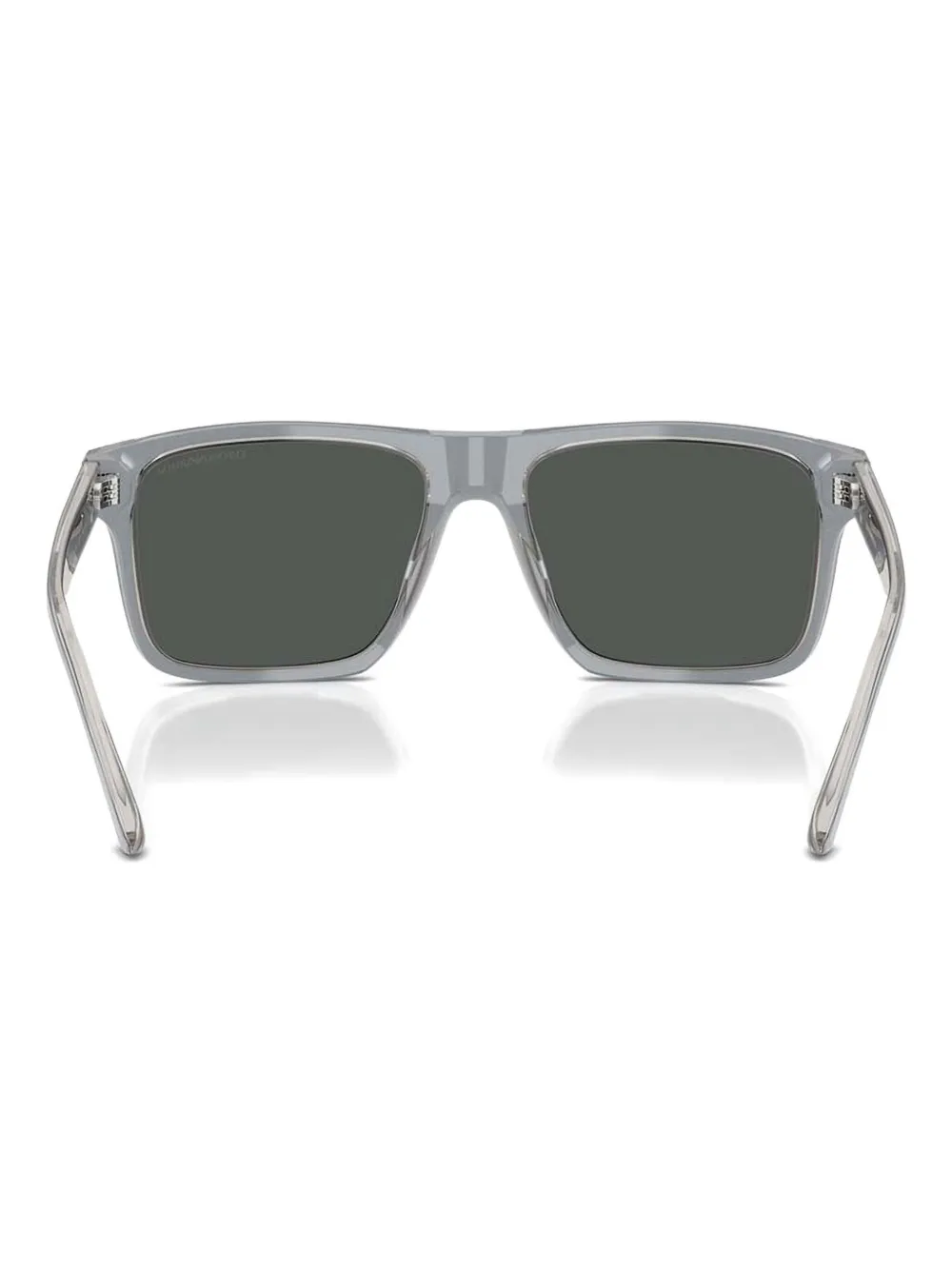Emporio Armani Zonnebril met vierkant montuur Blauw