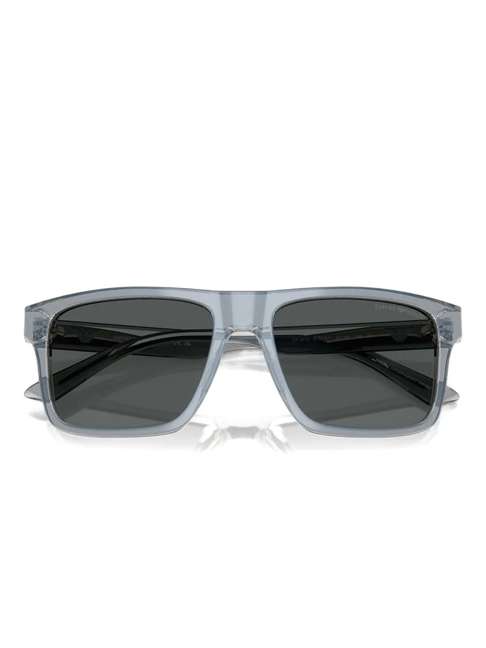 Emporio Armani Zonnebril met vierkant montuur Blauw