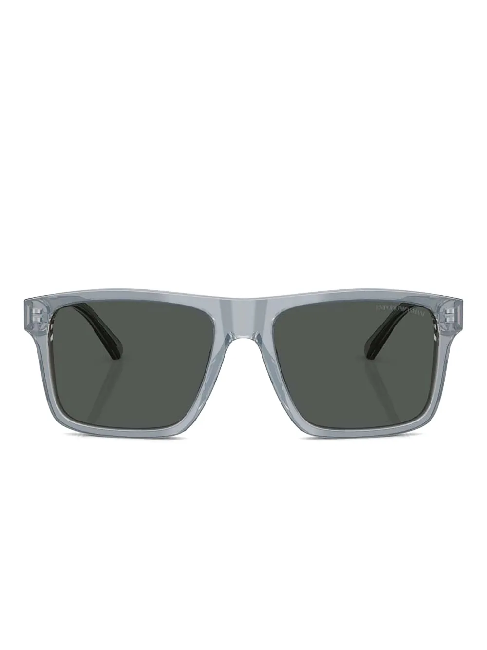 Emporio Armani Zonnebril met vierkant montuur Blauw